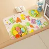 Joyeux pâques tapis paillasson lapin oeuf motif tapis de sol pâques décor à la maison anti-dérapant lavable salle de bain tapis T9I001768