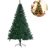 Artificial Decorated Christmas Tree Green Xmas Plastic 180cm Year Home Ornaments Desktop Decor Y201020