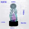 Valentine Wind Chimes Table Lamp Switch Dream Catcher 3D Touch Night Light Bedroom Party Desk Decor Lamp Girls Xmas C10077337924