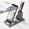 Creative Penholder Mobile Phone Stand Resin Astronaut Home Decoration Office Desk Practical Desktop Holder Accessories Y200106