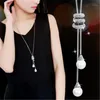 Подвесные ожерелья Slining Athestone Sweater Party Elegant Long Jewelry Fashion Accessories 5331