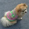 3 colori a strisce amore occhiali modello pet vestiti per cani piccolo gilet designer cane gattino cucciolo costume Y200917