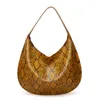 Serpentin hobo axelväskor för kvinnor tote handväskor mode stor kapacitet damer designer handväskor hög kvalitet244o