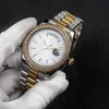 Zdr-yüksek kaliteli unisex 2813 Otomatik Mekanik Erkekler Saatler Çember Paslanmaz Çelik Kadınlar Elmas İzle Lady Watch Su geçirmez Aydınlık Kol saatleri Hediyeler