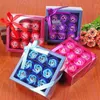 Valentine Day Gifts Party Supplies 9 Pcs Soap Flowers Rose Box Wedding Birthday Artificial Gift Decoration
