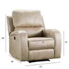 US STOCK Electric Recliner Chair Reclining Single Sofa Air Suede Electric Faux Suede Leather Recliner Chair with USB Charge Port W50123356