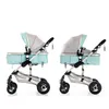 Poussette de luxe 3 en 1 pour bébé, landau portable multifonctionnel pour nouveau-né, double face, paysage haut