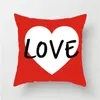 Federa per cuscino San Valentino Love Hearts Federe Velluti Quadrati Stripe Home Federa Red Lover Gift Fashion 4 2dn L2