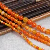 1Strand Lot 4 6 8 10 12 mm Zwarte Natuurlijke stenen Kralen Agates Yoga Spacer Ronde kralen voor sieraden maken DIY -kettingen H JLLEAY