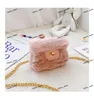 Bolsos de diseñador para niñas, cadena de letras para niñas, bolso de mensajero individual, Mini bolso de hombro de piel sintética para niños, bolso de princesa S7931265086