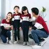 Family Matching Outfits Spring Autumn Mother Daughter Father Son Boy Girl Cotton Clothes Set Plus Size Family Clothing 220310