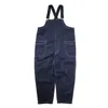 Japanese fashion brand denim suspender loose Jumpsuit amakaji overalls casual pants for men and women