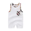 Pagliaccetti a righe per neonati Toddler Boys Onesies Abbigliamento casual per bambini Abiti casual per ragazzi Pagliaccetto per neonato Tute per neonato