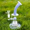 Heady Sagle Bong Bent Type Water Pipe Recilener Bongs Dome Perc Triple Filter Filter Perc Масляные установки DAB Bear Splash Guar Bowl Bower Burner Purple