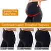 Maternity Yoga Pants Support Belly Leggings Graviditet Byxor Gravida kvinnor Sportbyxor Träning ActiveWear Lounge Knit Tights H1221
