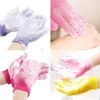 Gants de bain de douche exfoliant le spa de peau massage de massage glowber gant gant 7 couleurs gants de bain doux cadeau shi9786764