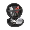 COURNOT Portable Smoking Sniffer Case Set Comprend une bouteille de tabac à priser en verre, une boîte à pilules avec une cuillère en métal, un entonnoir en plastique, un kit de renifleur de poche