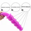 Nxy Dildos Big Dildo Thick 5 Beads Anal Huge No Vibrator Butt Plug Ball Sex Toys for Women Men Adult Bdsm Games Product 0105