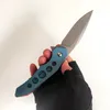 Beperkte aanpassingsversie Bentley Flipper 100% M390 Messen Outdoor Vouwmes Geanodiseerd Blauw Titanium Knifes Tactisch Camping Gereedschap Perfect Pocket EDC