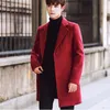 Plus size 2020 Slim estilo coreano de lã homens casacos casacos moda vestido de inverno casaco Mens lj201109