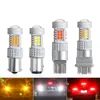 Novo 1x carro interior LED luzes 1156 BA15s 1157 P21 / 5W Auto Lâmpadas de sinal T20 7443 W21 / 5W T25 3157 Bulbos de diodo de veículo de duas cores