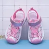 Летние детские сандалии для девочек, 4-12 лет детские пляжные туфли мода малышей девушки сандалии EUR размер 26-37 201130