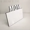 Blank Sublimation Frames Wooden Thermal Transfer Phase Plate MOM DAD Family BABY Frames Mother's Day Father's Day Festival Personalized Gift