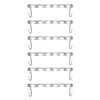 2/4/6/8/10pcs Magic Clothes Hangers Hanging Chain Metal Cloth Closet Hanger Shirts Tidy Save Space Organizer Hangers for clothes 201111
