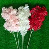 Artificial Cherry Blossom Flowers Silk Peach Flowers Artificial Sakura Garden Living Room Wedding Home Decoration Accessories