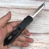 ゴースト自動ナイフプッシュボタンダブルアクションナイフ亜鉛合金ハンドルキャンプサバイバル屋外自己防衛戦術的なナイフ