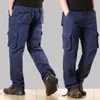Тактические брюки армии мужской камуфляж Jogger плюс размер хлопчатобумажные брюки много кармана zip военный стиль камуфляж черный мужские грузовые брюки 201110