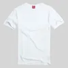 Hem Textil Sublimation Vit Blank T-shirt 100% Polyester Kortärmad Unisex för trycklogo