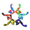 L-Shaped Silicone Pipe Dry Herb Unbreakable and Portable Water Percolator Bong twisty glass blunt smoking pipes