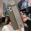 Moda Nit 3D Kwiat Telefon Przypadki do iPhone 13 12 11 Pro Max x XS XR 8 7 Plus Skórzany Pasek na rękę Zespół Zespół iPhone13 13Pro 12Pro 11Pro Handy Cover