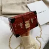 Hot Sale Ladies' Flap Bags Stone Pattern Box Shape Crossbody Bags for Women New Chains Female Shoulder Messenger