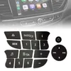 Interior Ornament Car AC Dash Button Repair Sticker Auto Radio Audio Dash Buttons PVC Replacement Button Decal Decor