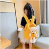 2021 Neue heiße Verkauf Kinder Cartoon Bär Puppe Schultaschen Jungen Mädchen Rucksäcke Kinder Kindergarten Schultasche Kind Prinzessin Handtaschen