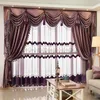 cortinas de valência roxas