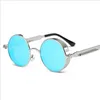 Round Steampunk Sunglasses Men Women Fashion Mirror Glasses Brand Designer Retro Glass Frame Vintage Sunglasses UV400 Gothic9337475