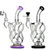 Recyklelek Bong Heady Vortex Bongs Szklane Rury Klein Oil Rury Wodne Dąb Rig Wax Akcesoria do palenia Fajki Bubbler Zlewki Cyklon