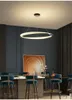 Led Pendant Lamps Modern for Dining Table Living Room Kitchen Loft Office Shop Black Hanging Chandelier Interior Lighting