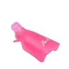 Plast nagelkonst blöt av cap clip uv gel polska remover wrap verktyg nagelkonst tips för fingrar 10ppcs set rra36587401990