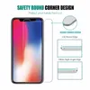 Protecteur d'écran pour iPhone 12 mini 11 pro max, film de protection en verre trempé pour iphone xs xr 7 8 plus avec boîte en papier