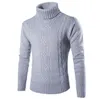 Hommes automne et hiver coupe ajustée pull pull mâle coréen à rayures verticales pull de noël pull hauts