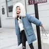 女性の冬の綿のジャケット2019新しいパッドの暖かいパーカー女性の毛皮の襟コート秋のoutwear casacas para mujer invierno t200116