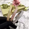 Pulseras de la amistad para niñas, pulsera de oro con dijes, brazalete de tenis con diamantes, plata, chapado de alta calidad, joyería de lujo para mujer 254O