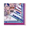 Саржевого шелковый шарф женщин 130 * 130см Euro Design Dot Красочные бабочки печати площади шарфов высокого качества подарков Большой моды шали 201018