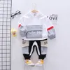 Ny Spring Autumn Baby Boys Girls Clothes Children Cotton Jacket Pants 2st/Set Toddler Fashion Clothing Infant Kids Tracksuits R231214