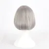Sliver BOBO Wig Cosplay Synthetic Wigs With Bangs for Women Cosplay Costume