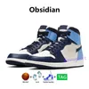 2022 الجودة عالية الجودة 1 1S كرة السلة أحذية Jumpman OG Hyper Royal White Shadow Designer Sneakers Obsidian University Blue UNC Mid Obsidian Women Travers